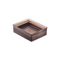 InterDesign Formbu Soap Dish, Espresso Bamboo/Amber InterDesign Formbu Soap Dish, Espresso Bamboo/Amber