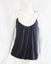 Alfani Womens New Navy Status Chic Contrast Embellished Neck Tank Top M