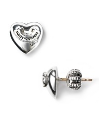 Iconic puffy hearts make the perfect little studded earrings from Juicy. With a swagged detail is draped across the top with signature Juicy engraving. Iconic puffy hearts make the perfect little studded earrings from Juicy. With a swagged detail is draped across the top with signature Juicy engraving.