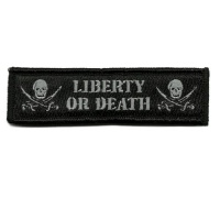 Liberty Or Death Tactical Morale Patch - Black Liberty Or Death Tactical Morale Patch - Black