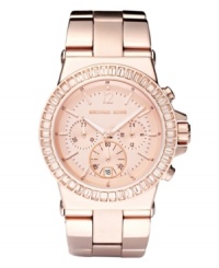 Tickled pink. Stay upbeat and on-trend with this gorgeous watch by Michael Kors. Tickled pink. Stay upbeat and on-trend with this gorgeous watch by Michael Kors.