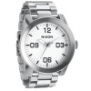 Nixon Corporal Stainless Steel White Dial Unisex Watch - A346-100