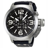 TW Steel Canteen Chronograph Black Dial Stainless Steel Mens Watch TW4 TW Steel Canteen Chronograph Black Dial Stainless Steel Mens Watch TW4