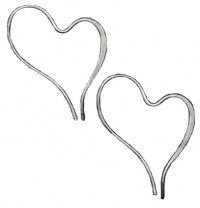 Jody Coyote Sterling Silver Heart Earrings Jody Coyote Sterling Silver Heart Earrings