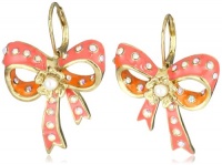 Betsey Johnson Farmhouse Bow Drop Earrings