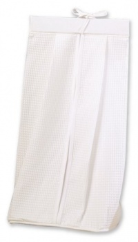 Trend Lab Pique Diaper Stacker in White Trend Lab Pique Diaper Stacker in White