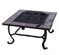 Outsunny 32 Square Outdoor Backyard Patio Firepit Table Outsunny 32 Square Outdoor Backyard Patio Firepit Table