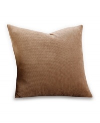 Featuring subtle allover striping in versatile, solid tones, the Stretch Stripe decorative pillow from Sure Fit instantly refreshes your furniture with style and comfort. Easy to care for, it can be tossed in the wash. Featuring subtle allover striping in versatile, solid tones, the Stretch Stripe decorative pillow from Sure Fit instantly refreshes your furniture with style and comfort. Easy to care for, it can be tossed in the wash.