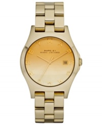 As luminous as a sunset, this golden Henry watch from Marc by Marc Jacobs fades sweetly with a gradient dial. As luminous as a sunset, this golden Henry watch from Marc by Marc Jacobs fades sweetly with a gradient dial.