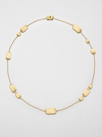 From the Murano Collection. Hand-engraved 18k gold nugget stations on a delicate link chain. 18k goldLength, about 17Lobster clasp closureMade in Italy From the Murano Collection. Hand-engraved 18k gold nugget stations on a delicate link chain. 18k goldLength, about 17Lobster clasp closureMade in Italy