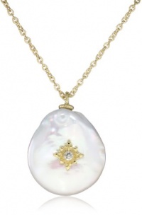 Judith Ripka Aspen Baroque Coin Pearls Necklace Judith Ripka Aspen Baroque Coin Pearls Necklace