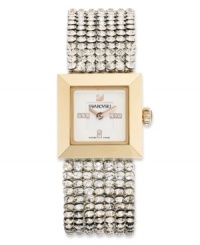 Add a sparkling, feminine touch to your evening looks with this luxurious Elis watch from Swarovski. Add a sparkling, feminine touch to your evening looks with this luxurious Elis watch from Swarovski.