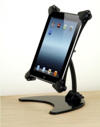 Halter Portable And Foldable Rotating Articulating Metal Desk Stand for Apple iPad 1, 2 And 3 Halter Portable And Foldable Rotating Articulating Metal Desk Stand for Apple iPad 1, 2 And 3