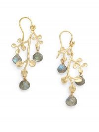 THE LOOKLabradorite detailsBranch accents18k yellow goldplated brassEar wireTHE MEASUREMENTLength, about 1.5ORIGINMade in USA THE LOOKLabradorite detailsBranch accents18k yellow goldplated brassEar wireTHE MEASUREMENTLength, about 1.5ORIGINMade in USA