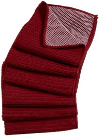 DII Home Essentials Microfiber Microfiber Scrubber Cloth, Red, Set of 6 DII Home Essentials Microfiber Microfiber Scrubber Cloth, Red, Set of 6
