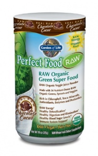 Garden of Life Perfect Food Raw Organic Chocolate Powder, 285 Gram Garden of Life Perfect Food Raw Organic Chocolate Powder, 285 Gram
