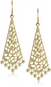 Privileged NYC Gold plated Filigree Drop Earrings 2