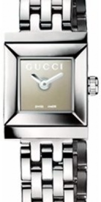 Gucci Women's YA128501 G-Frame Square Steel Bracelet Brown Mirror Dial Watch Gucci Women's YA128501 G-Frame Square Steel Bracelet Brown Mirror Dial Watch
