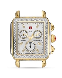 Dress your wrist to impress with Michele's opulent two-tone watch. The sparkling piece touts Mother of Pearl, sapphire crystals and diamond stations for a statement that shines on. Dress your wrist to impress with Michele's opulent two-tone watch. The sparkling piece touts Mother of Pearl, sapphire crystals and diamond stations for a statement that shines on.