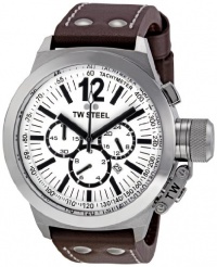 TW Steel Men's CE1007 CEO Canteen Brown Leather White Chronograph Dial Watch TW Steel Men's CE1007 CEO Canteen Brown Leather White Chronograph Dial Watch
