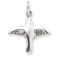 Sterling Silver Dove Charm Sterling Silver Dove Charm