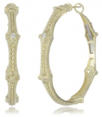 Judith Ripka Romance Large Diamond Hoop Earrings Judith Ripka Romance Large Diamond Hoop Earrings