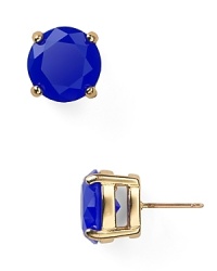 Boldly colored gemstones look extra sweet done in simple stud earrings - this pair is perfect for a petite pop. Boldly colored gemstones look extra sweet done in simple stud earrings - this pair is perfect for a petite pop.