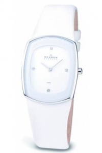 Skagen White Leather Womens Watch Skagen White Leather Womens Watch