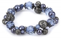 1928 Jewelry Kaitlyn Navy Blue Stretch Bracelet 1928 Jewelry Kaitlyn Navy Blue Stretch Bracelet