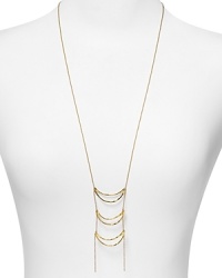 Indulge in the classic, clean-lined beauty of this hammered Gorjana necklace. Nothing too tricky here: just a trio of shapely, crescent pendants, layered for added allure. Indulge in the classic, clean-lined beauty of this hammered Gorjana necklace. Nothing too tricky here: just a trio of shapely, crescent pendants, layered for added allure.