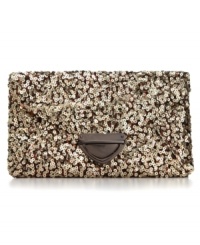 Let your evening style shine through with this glimmering sequin clutch from Style&co. Instantly alluring and impossibly chic, it discretely stows phone, cash, cards and favorite lip gloss. Let your evening style shine through with this glimmering sequin clutch from Style&co. Instantly alluring and impossibly chic, it discretely stows phone, cash, cards and favorite lip gloss.