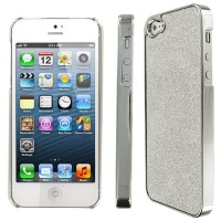 EMPIRE Silver Sparkling Glitter Slim-Fit Glam Case for Apple iPhone 5 EMPIRE Silver Sparkling Glitter Slim-Fit Glam Case for Apple iPhone 5