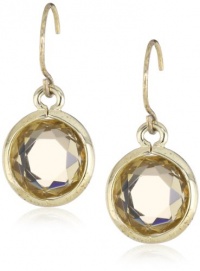 Anne Klein Beacon Gold-Tone Topaz Colored Drop Earrings Anne Klein Beacon Gold-Tone Topaz Colored Drop Earrings