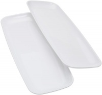 Mozaik Rectangle Platters, White, 2-Count Platters (Pack of 6) Mozaik Rectangle Platters, White, 2-Count Platters (Pack of 6)