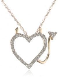 XPY 14k Gold Heart Devil Diamond Pendant (.05 ct) XPY 14k Gold Heart Devil Diamond Pendant (.05 ct)