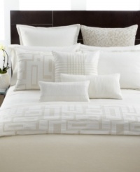The calm coloring and deep textures of the Fjord coverlet transform your room into a peaceful retreat. The striking geometric pattern creates another layer of irresistible luxury. (Clearance) The calm coloring and deep textures of the Fjord coverlet transform your room into a peaceful retreat. The striking geometric pattern creates another layer of irresistible luxury. (Clearance)