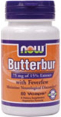 NOW Foods Butterbur with Feverfew, 60 Capsules NOW Foods Butterbur with Feverfew, 60 Capsules