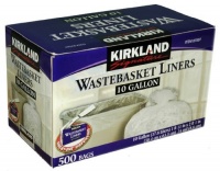 Kirkland Signature 10-Gallon Wastebasket Liners, 500 Bags Kirkland Signature 10-Gallon Wastebasket Liners, 500 Bags