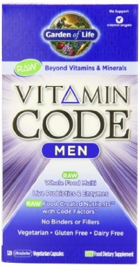 Garden of Life Vitamin Code Men's Multi-Vitamin Capsules, 120 Count