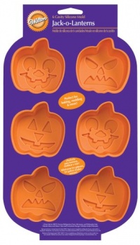 Wilton Pumpkin Faces 6 Cavity Silicone Mold Wilton Pumpkin Faces 6 Cavity Silicone Mold