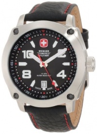 Wenger Swiss Military Men's 69373 Outback Black Leather Analog Watch and Swiss Army Knife Gift Set Wenger Swiss Military Men's 69373 Outback Black Leather Analog Watch and Swiss Army Knife Gift Set