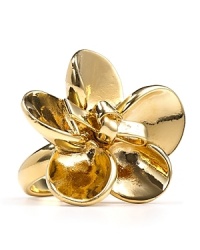 Pick MARC BY MARC JACOBS' flower ring for a garden fresh statement. Gilded and graceful, it adds feminine edge to your most menswear-inspired looks. Pick MARC BY MARC JACOBS' flower ring for a garden fresh statement. Gilded and graceful, it adds feminine edge to your most menswear-inspired looks.