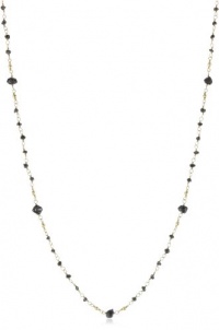 Mizuki 14k Wrapped Chain Necklace Black Rough Diamond, 18 Mizuki 14k Wrapped Chain Necklace Black Rough Diamond, 18