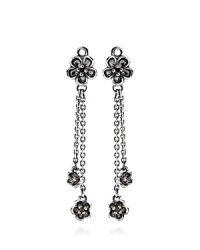 Add movement and interest to your earring collection with these sterling silver and spinel charms, highlighted in 14K gold. Compatible with PANDORA's french wire and hoop styles. Add movement and interest to your earring collection with these sterling silver and spinel charms, highlighted in 14K gold. Compatible with PANDORA's french wire and hoop styles.