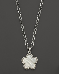 Lagos Sterling Silver Love Me, Love Me Not White Mother-Of-Pearl Pendant Necklace, 18