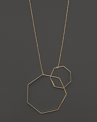 Lana's modern pendant necklace in yellow gold captures simple elegance. Lana's modern pendant necklace in yellow gold captures simple elegance.