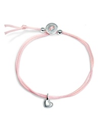 Make a personal statement with this simple nylon cord bracelet from Alex Woo. Accented by a delicate heart charm, it hints at love of the little things. Make a personal statement with this simple nylon cord bracelet from Alex Woo. Accented by a delicate heart charm, it hints at love of the little things.