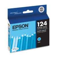 Epson DURABrite Ultra 124 Moderate-capacity Inkjet Cartridge (Cyan) (T124220) Epson DURABrite Ultra 124 Moderate-capacity Inkjet Cartridge (Cyan) (T124220)