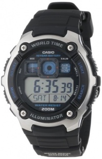 Casio Men's AE2000W-1AV Silver-Tone and Black Multi-Functional Digital Sport Watch Casio Men's AE2000W-1AV Silver-Tone and Black Multi-Functional Digital Sport Watch