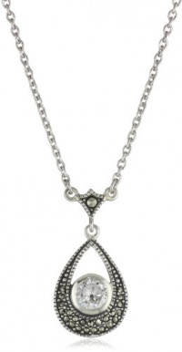 Judith Jack Winter Sparkle Sterling Silver, Marcasite and Cubic Zirconia Giftable Pendant Necklace Judith Jack Winter Sparkle Sterling Silver, Marcasite and Cubic Zirconia Giftable Pendant Necklace